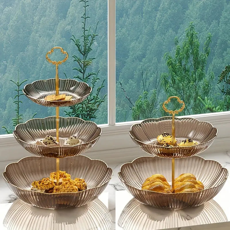 Keuken Organizer 3-Laags voor Fruit en Groenten, Ruimtebesparende Keukenkast Organizer 7