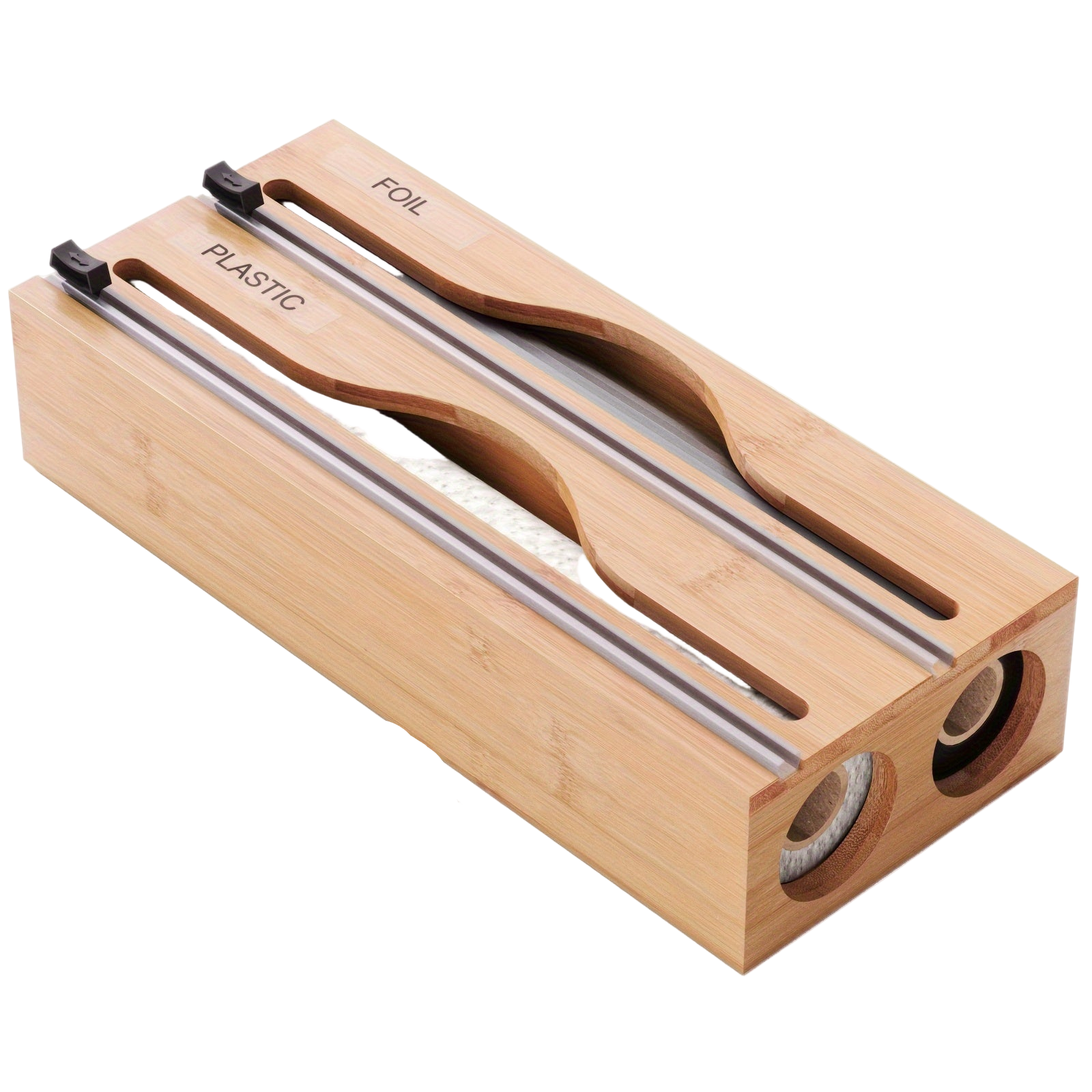 Keukenfolie Dispenser met Snijmes en Dubbele Gleuf