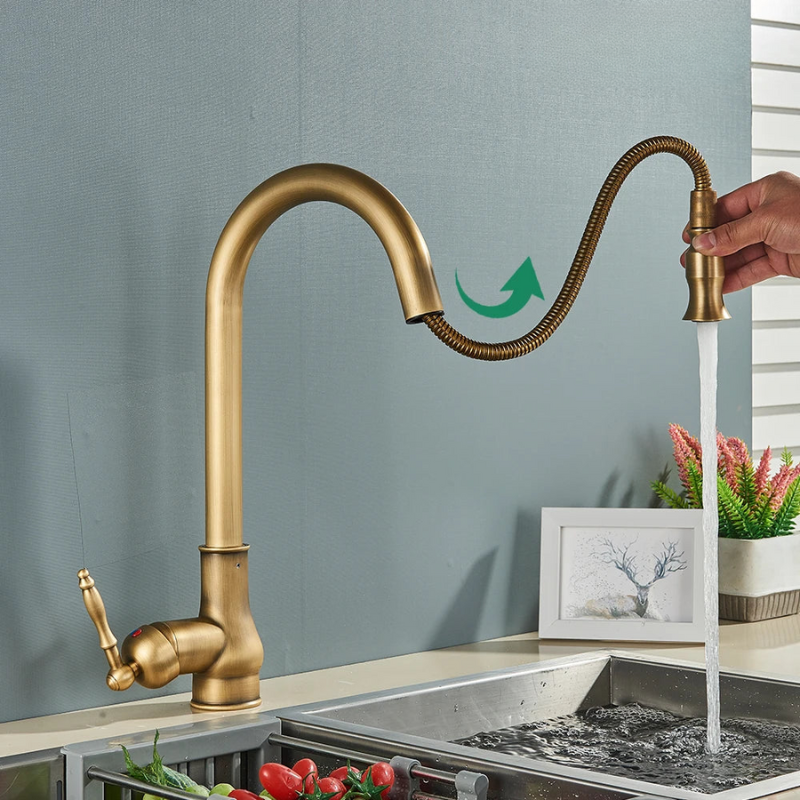 Keukenkraan Vintage Tap Draaibaar 1