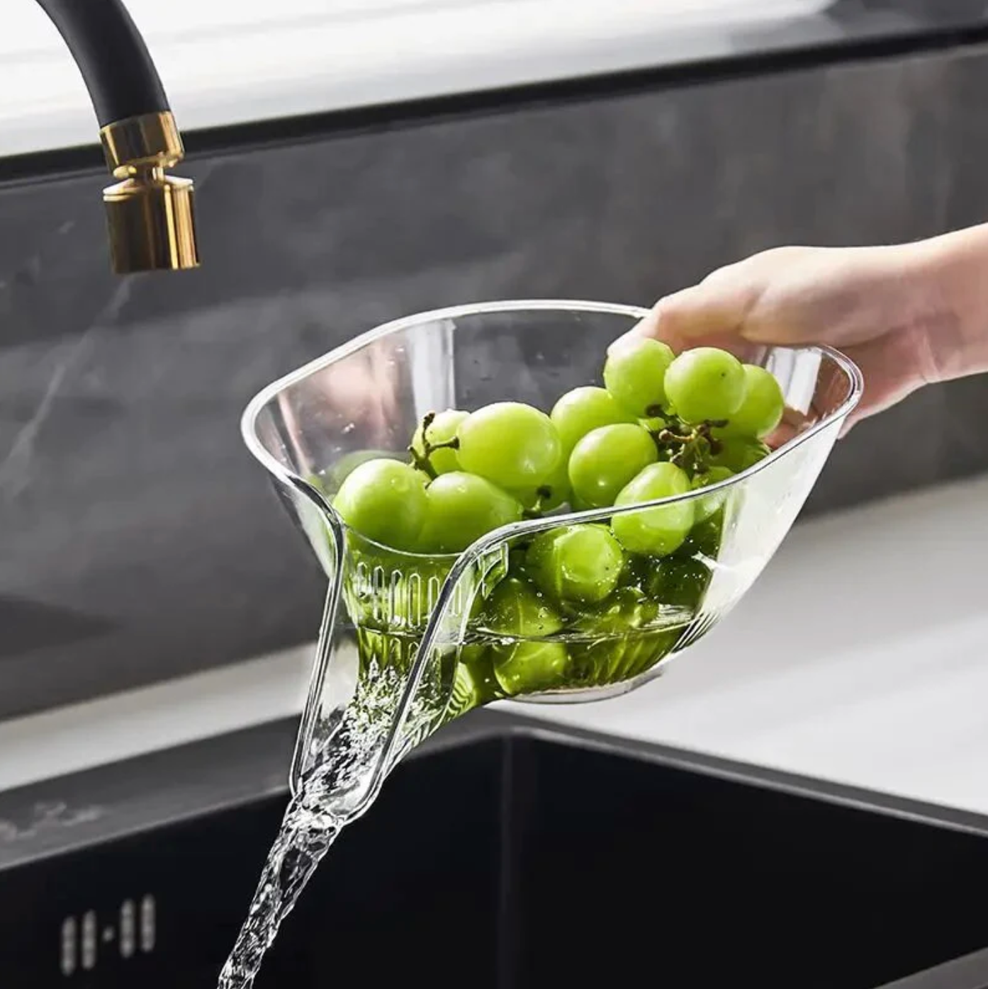 Keukenmand Multifunctioneel voor Afgieten en Wassen 0