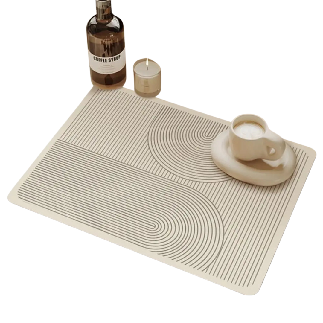 Keukenmat Antislip Diatomiet Sneldrogend 0