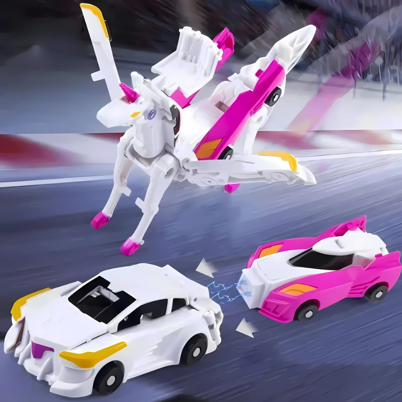 Kinderen 2-in-1 Magnetische Robot en Auto Speelgoed 1