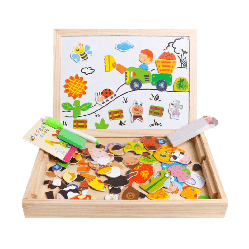 Kinderen 2-in-1 Montessori Tekenbord en Schoolbord 3