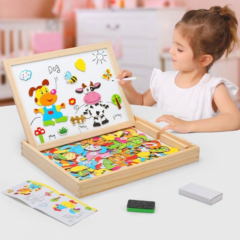 Kinderen 2-in-1 Montessori Tekenbord en Schoolbord 4