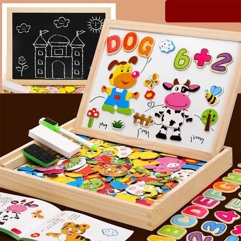 Kinderen 2-in-1 Montessori Tekenbord en Schoolbord 5