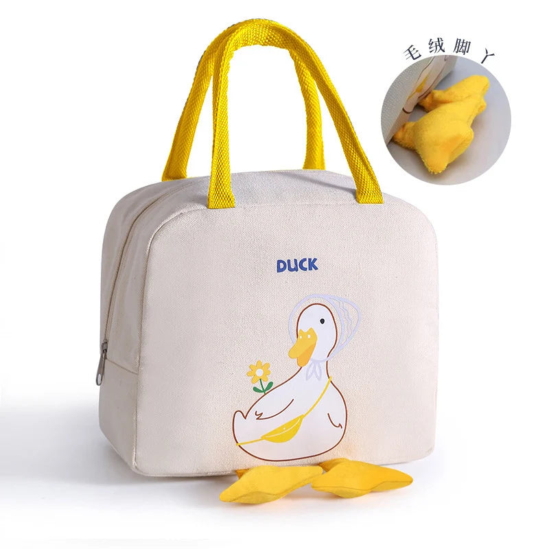 Kinderen Geïsoleerde Lunchbox Speels Eendenthema 6