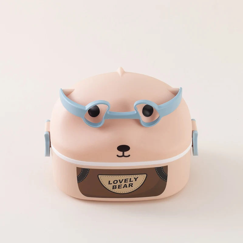 Kinderen Lunchbox Draagbaar Met Dierenprint 6