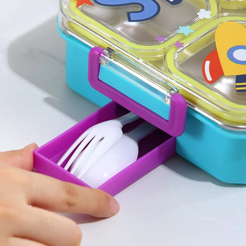 Kinderen Lunchbox Met Meerdere Compartimenten Thema Ruimte 3