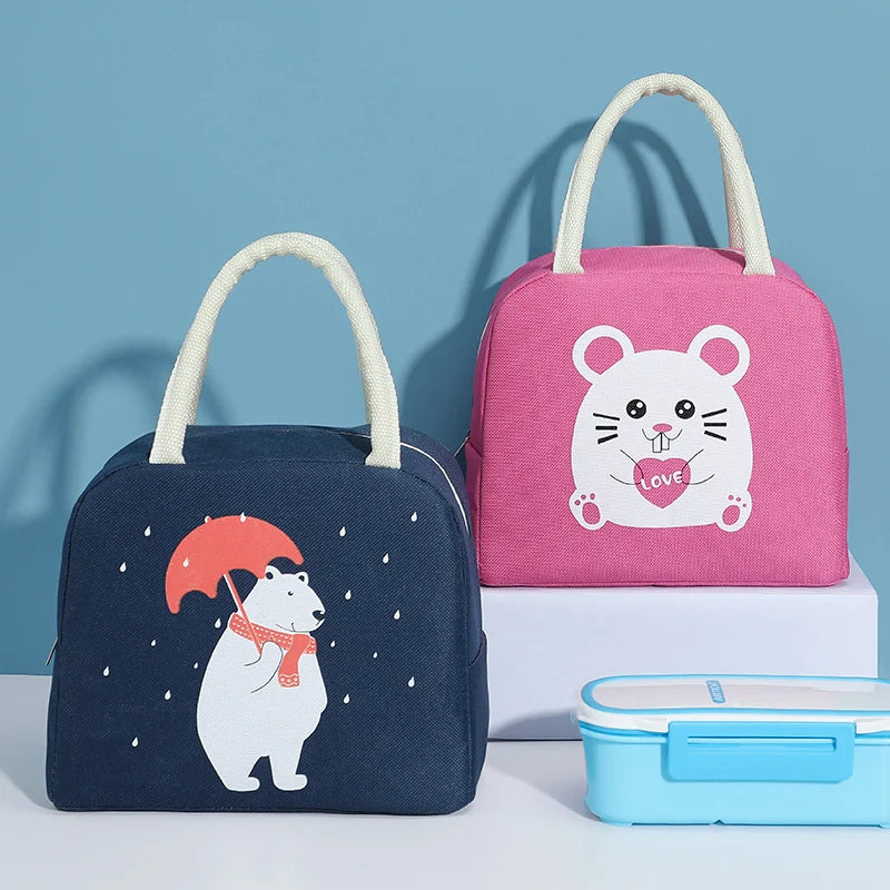 Kinderen Lunchtas Dierenprint Speels Design 1