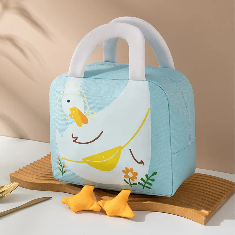 Kinderen Lunchtas Eendjesmotief Vrolijk Ontwerp 2