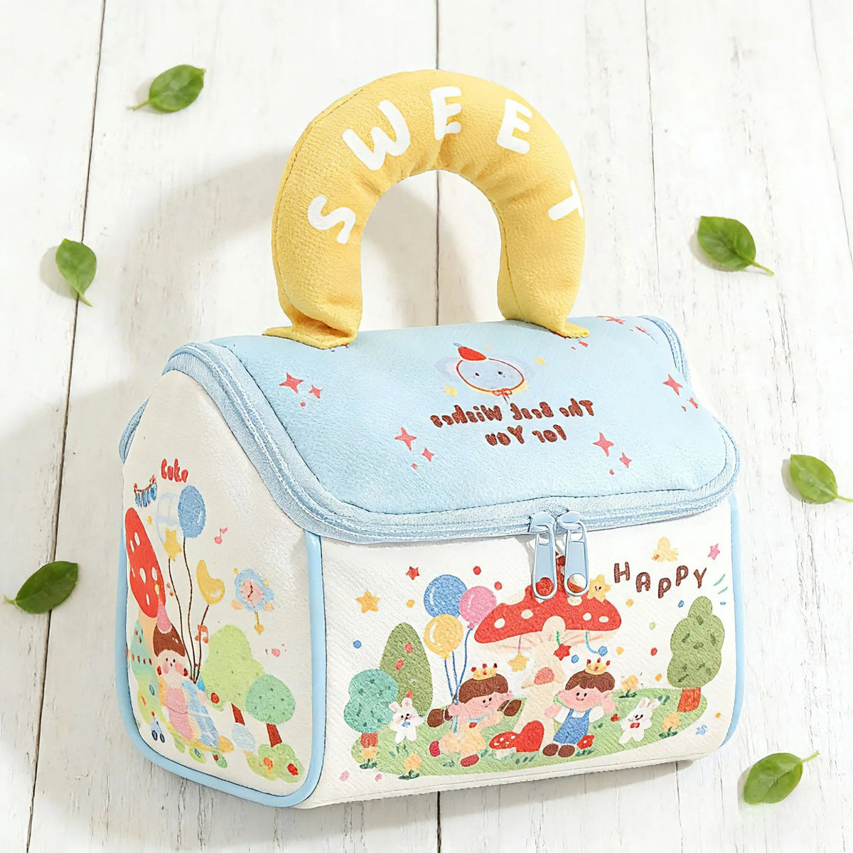 Kinderen Lunchtas Geïsoleerd Met Thema 4