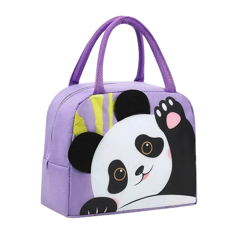 Kinderen Lunchtas Geïsoleerd Panda Thema 0