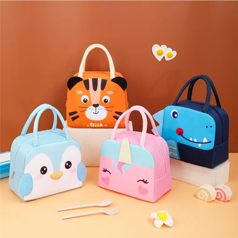 Kinderen Lunchtas Geïsoleerd Panda Thema 1