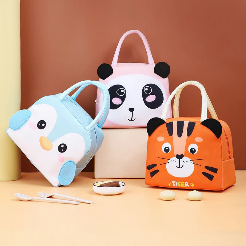 Kinderen Lunchtas Geïsoleerd Panda Thema 2