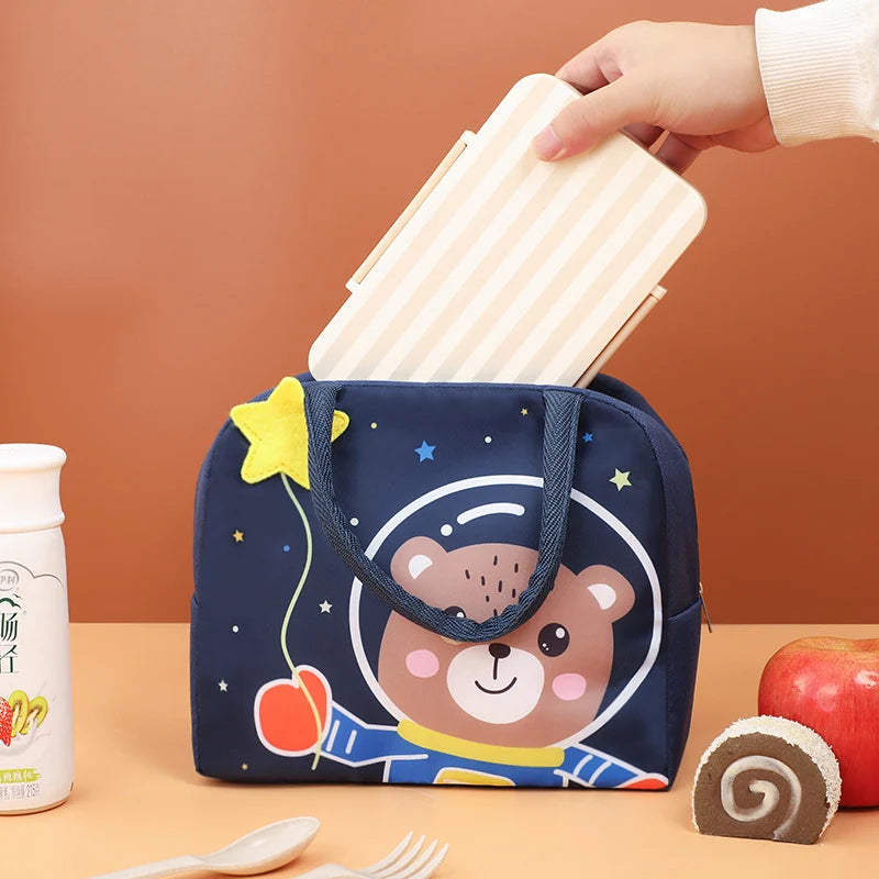 Kinderen Lunchtas Geïsoleerd Panda Thema 3