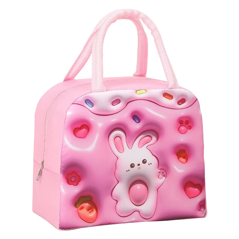Kinderen Lunchtas Geïsoleerd Panda Thema 6