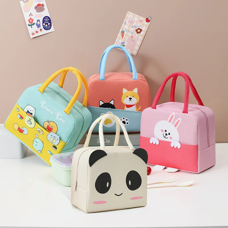 Kinderen Lunchtas Met Eendenthema Speels Ontwerp 1