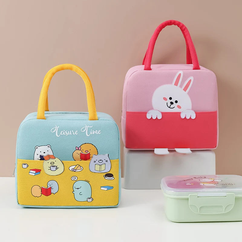 Kinderen Lunchtas Met Eendenthema Speels Ontwerp 2