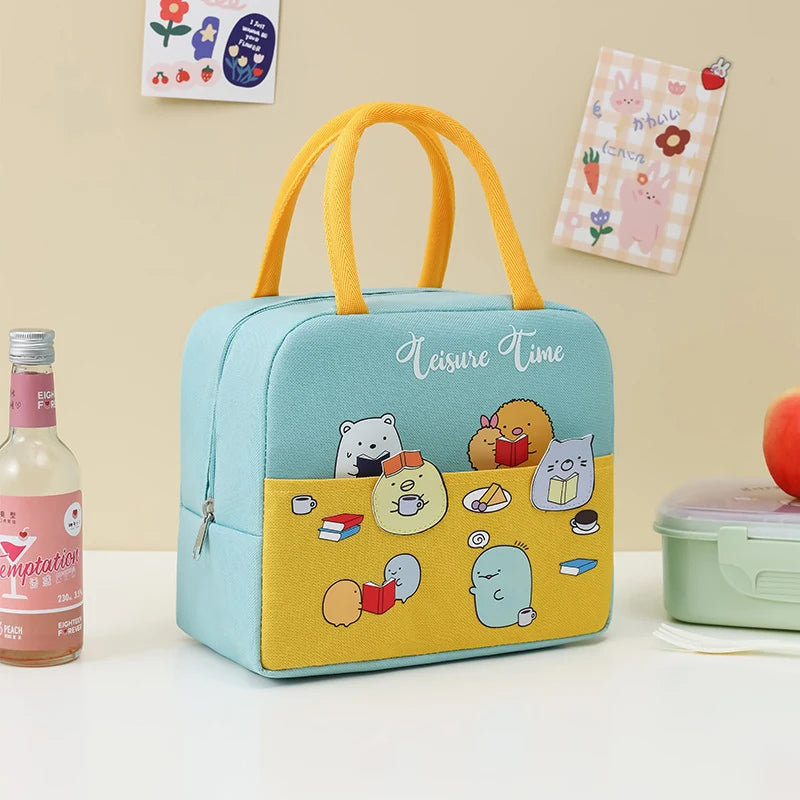 Kinderen Lunchtas Met Eendenthema Speels Ontwerp 7