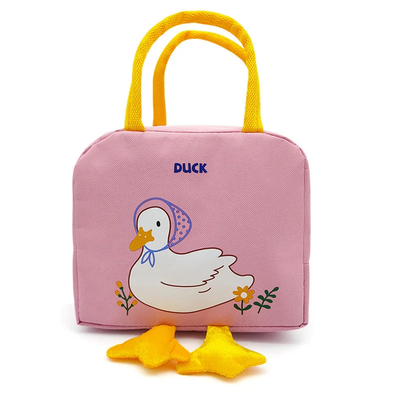 Kinderen Lunchtas Met Eendenthema Speels Ontwerp 9