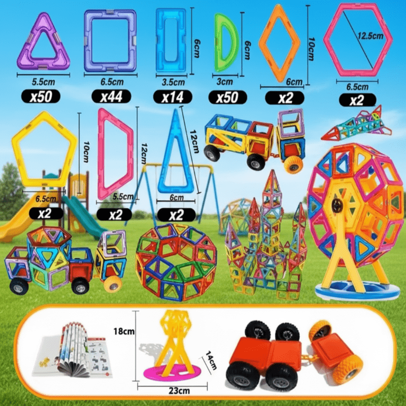 Kinderen Magnetische Bouwstenen Set Creatief Spel 10