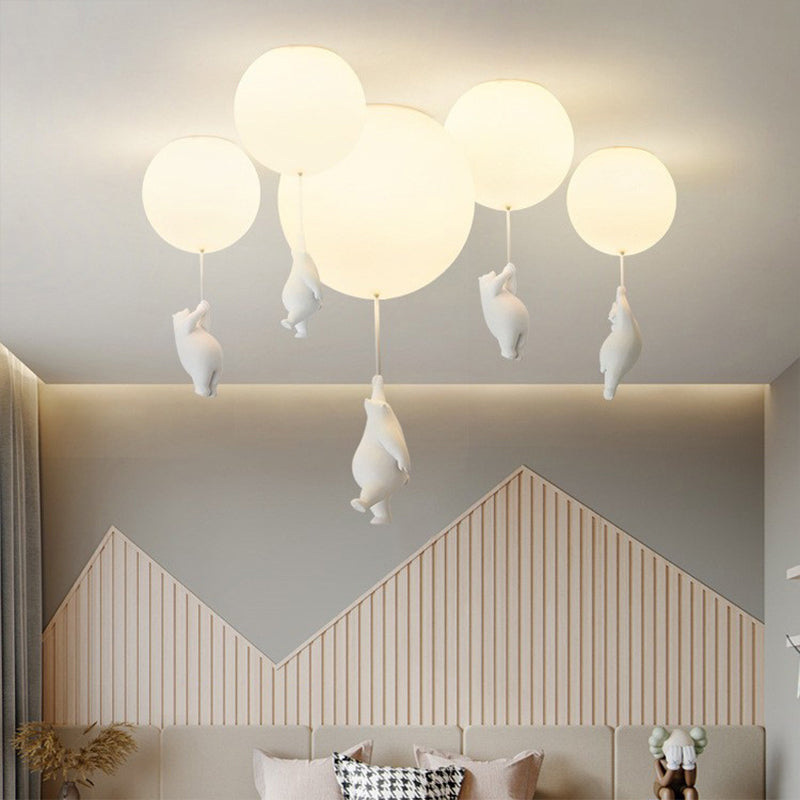Kinderen Plafondlamp Beer en Ballon Speels Design 3
