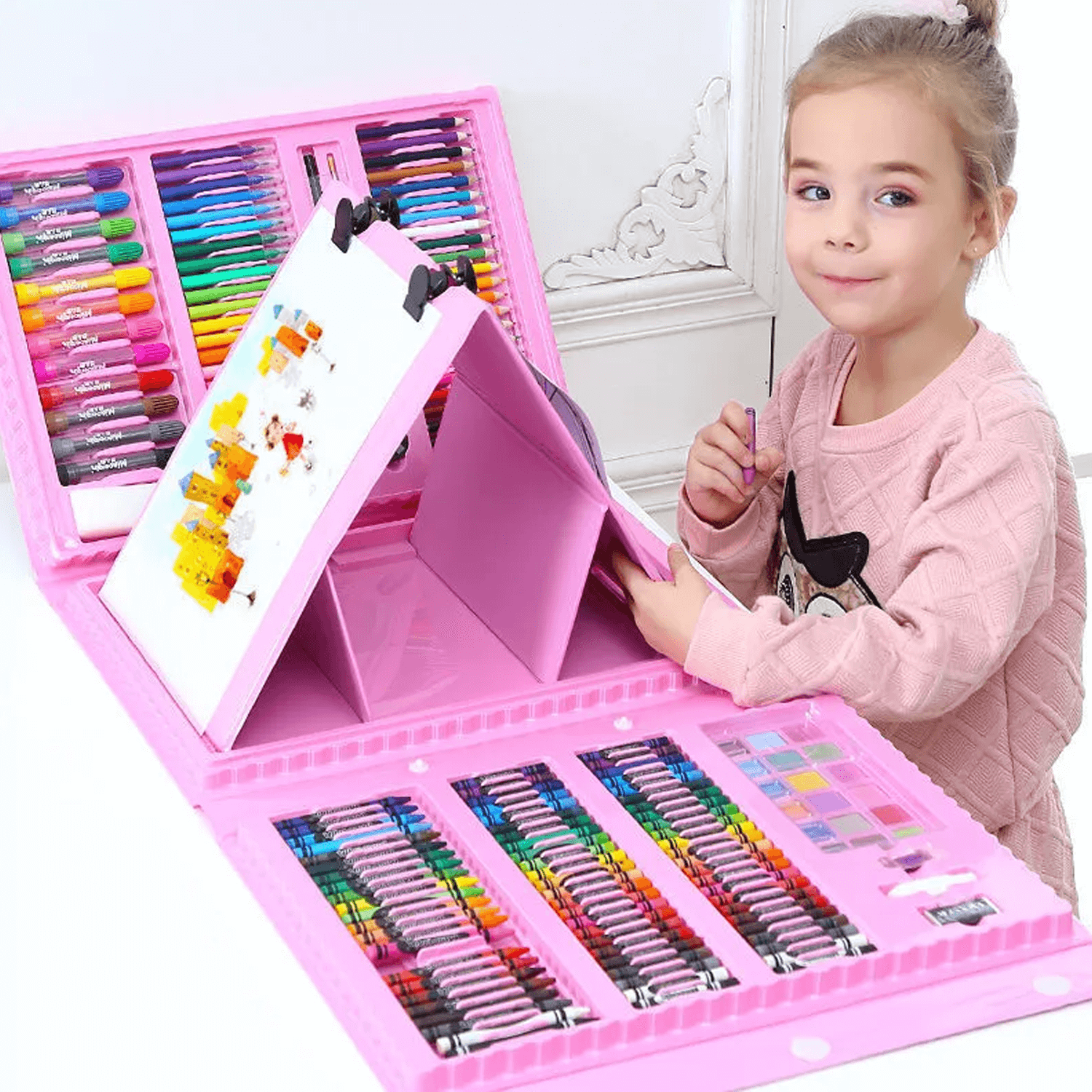 Kinderen Tekenset Creatief 208-delig 0