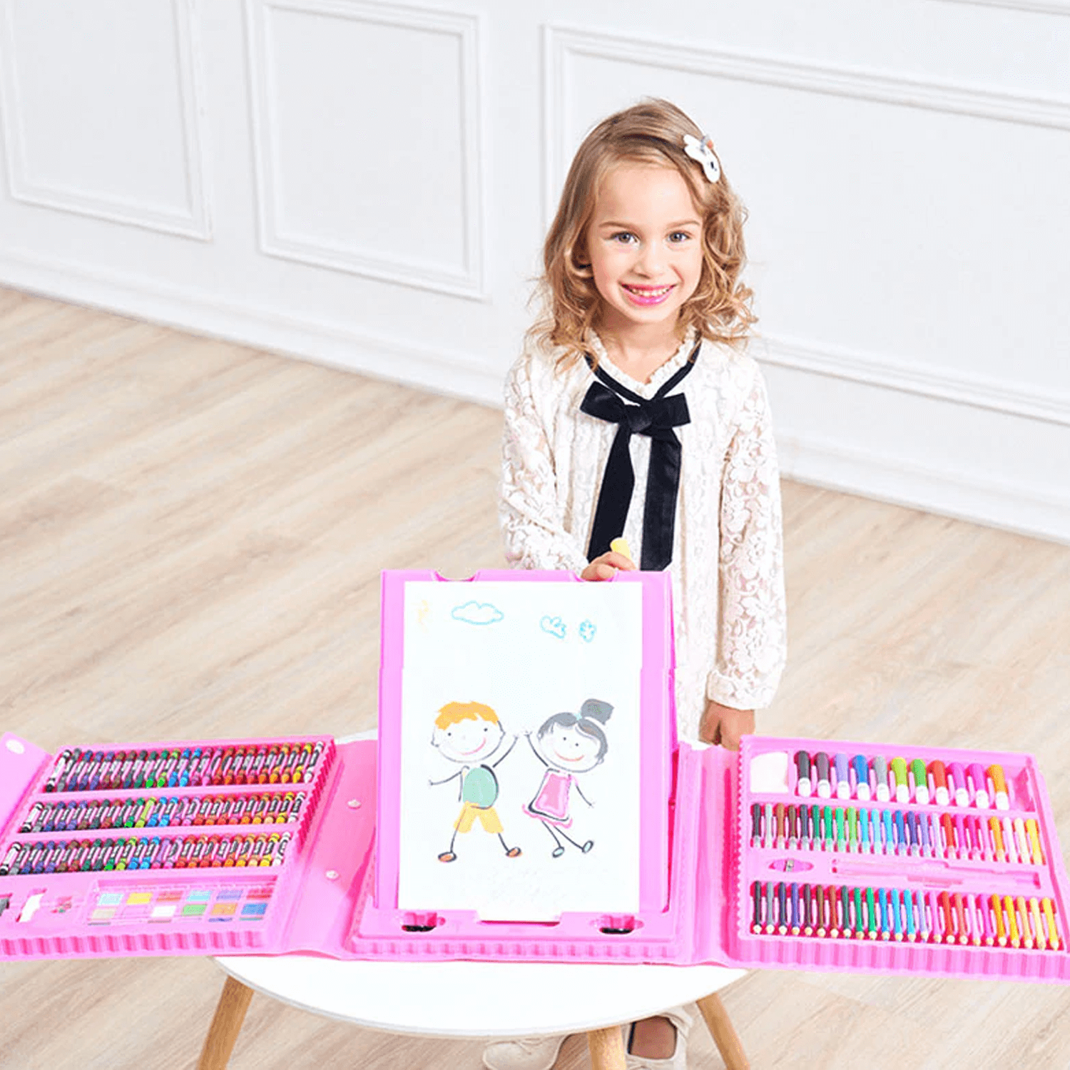 Kinderen Tekenset Creatief 208-delig 3