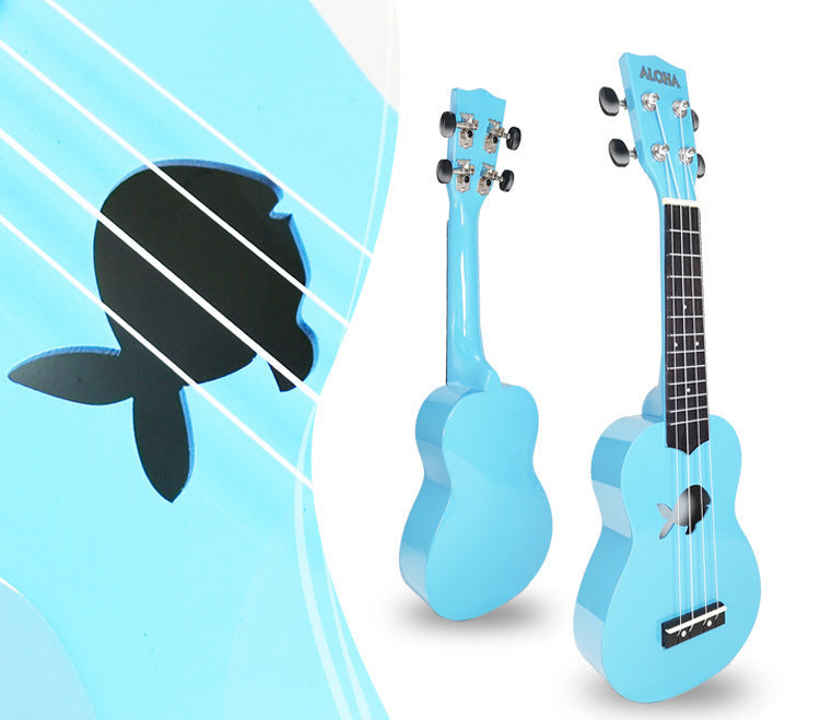 Kinderen Ukelele Stervormig Klankgat Speels Ontwerp 11