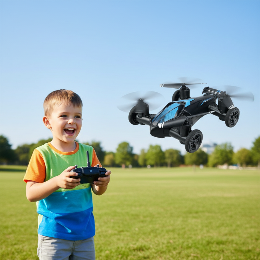 Kinderen's 2-in-1 Voertuig en Drone Avontuurlijke Speelgoed 1