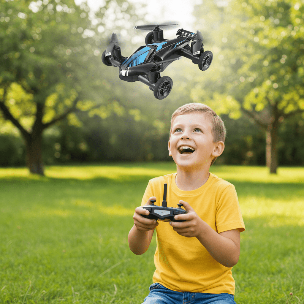 Kinderen's 2-in-1 Voertuig en Drone Avontuurlijke Speelgoed 2