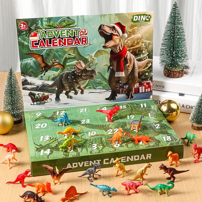 Kinderen's Dino Adventskalender met 24 Dinosaurusspeelgoed en Fossielen 2