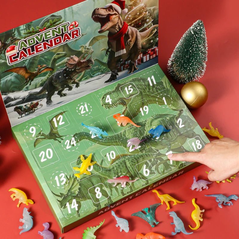 Kinderen's Dino Adventskalender met 24 Dinosaurusspeelgoed en Fossielen 7