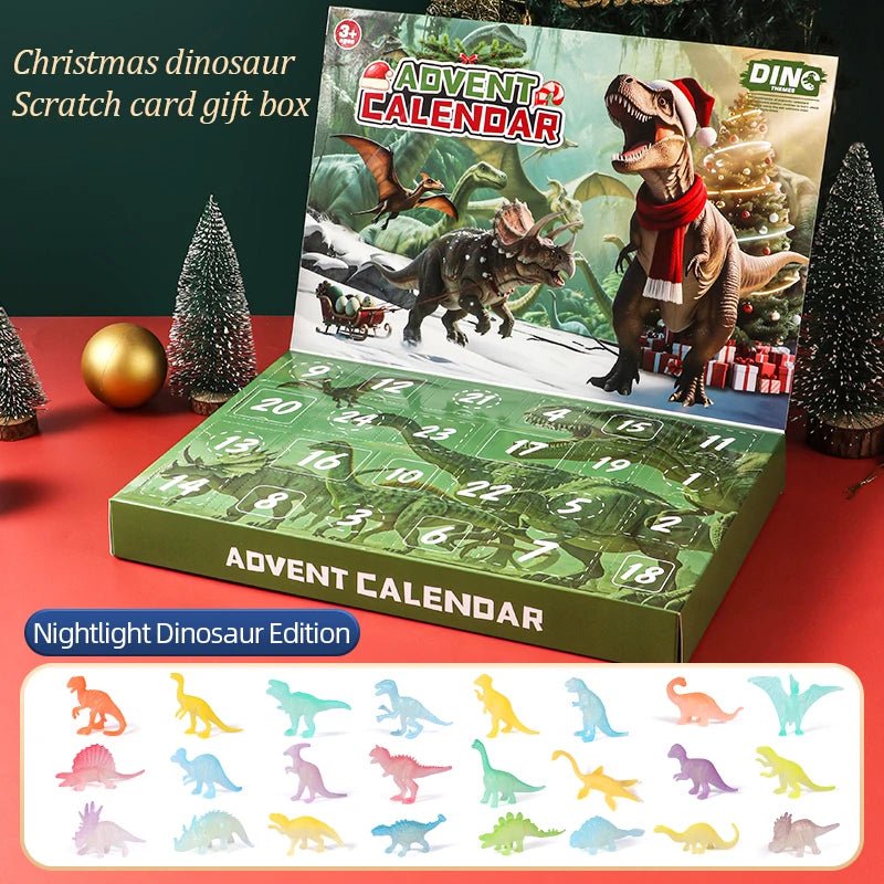 Kinderen's Dino Adventskalender met 24 Dinosaurusspeelgoed en Fossielen 8