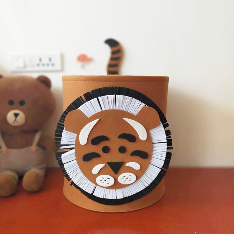 Kinderen's Opvouwbare Wasmand Safari Dieren 3