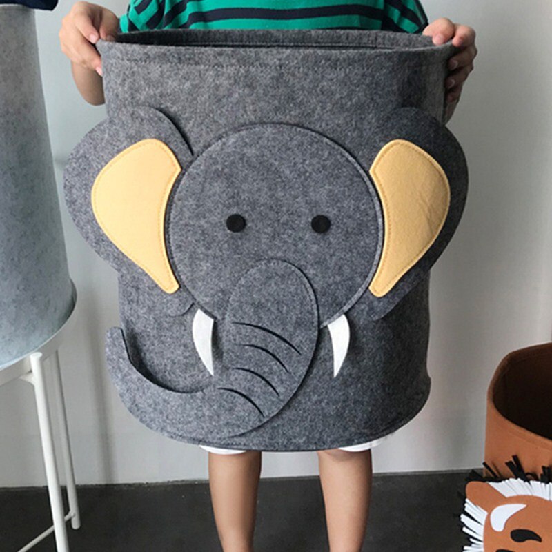 Kinderen's Opvouwbare Wasmand Safari Dieren 4