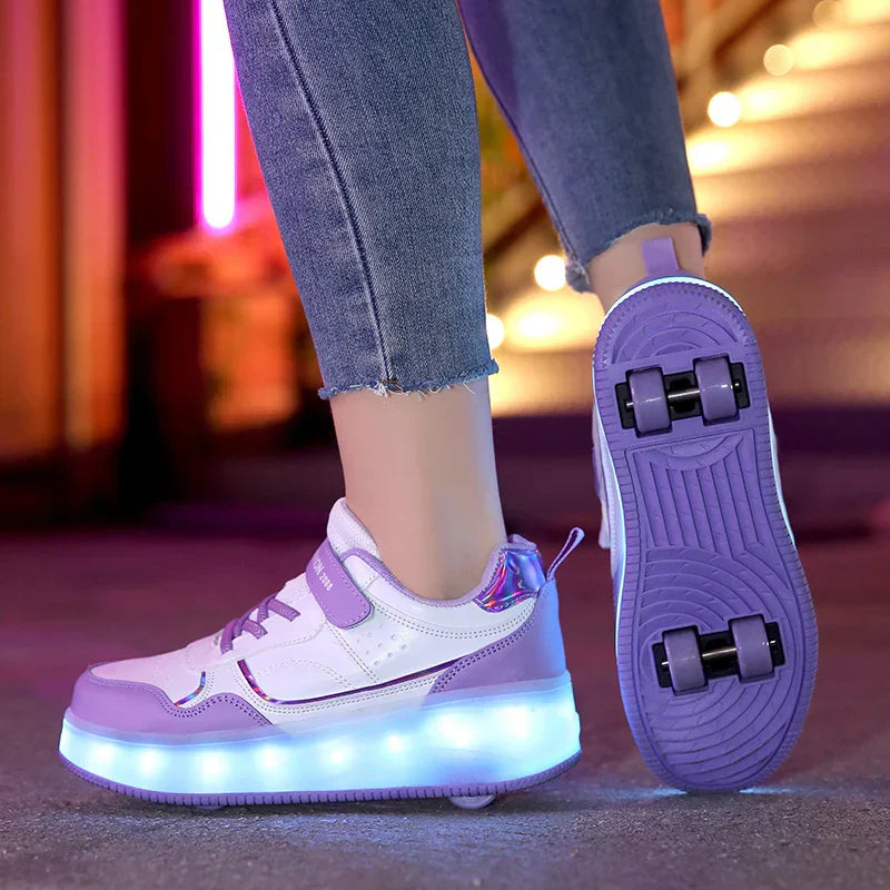 Kinderen's Rolschaatsen Sneakers met LED Verlichting 4
