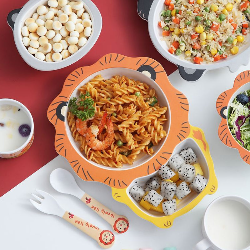 Kinderservies Set met Schattige Patronen voor Kinderen - 5 Delig 2