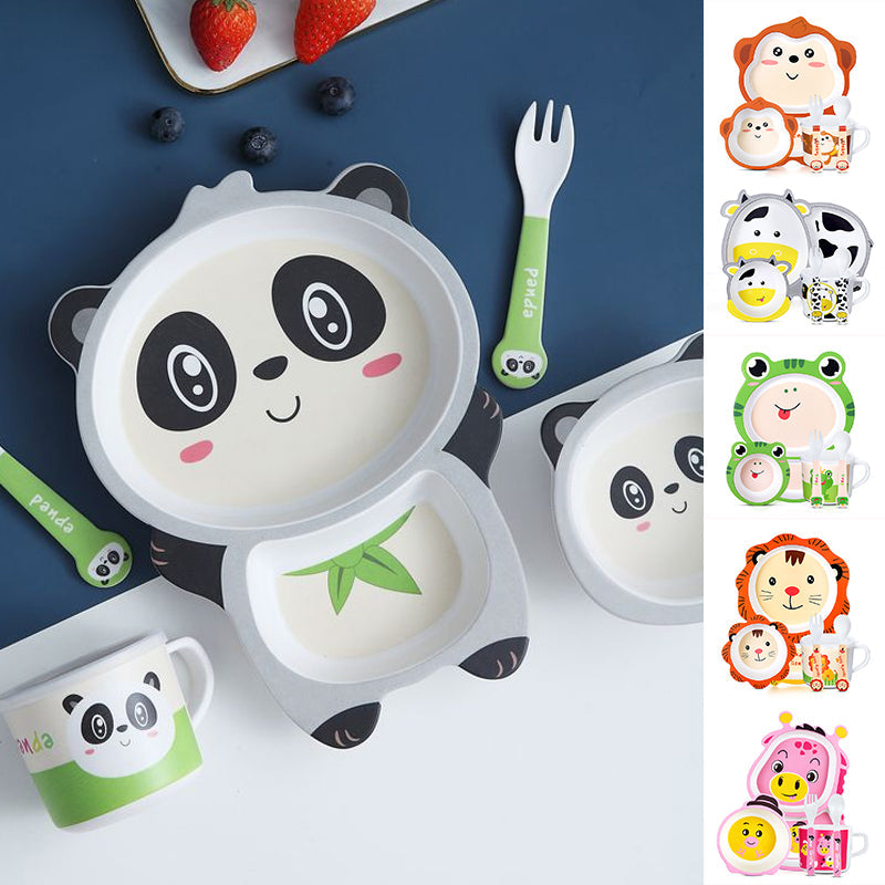 Kinderservies Set met Schattige Patronen voor Kinderen - 5 Delig 8