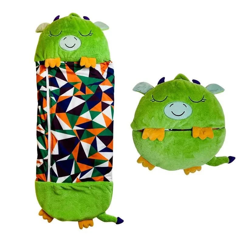 Kinderslaapzak Lichtgewicht 2-in-1 Knuffel en Speelgoed met Dierenmotieven 0