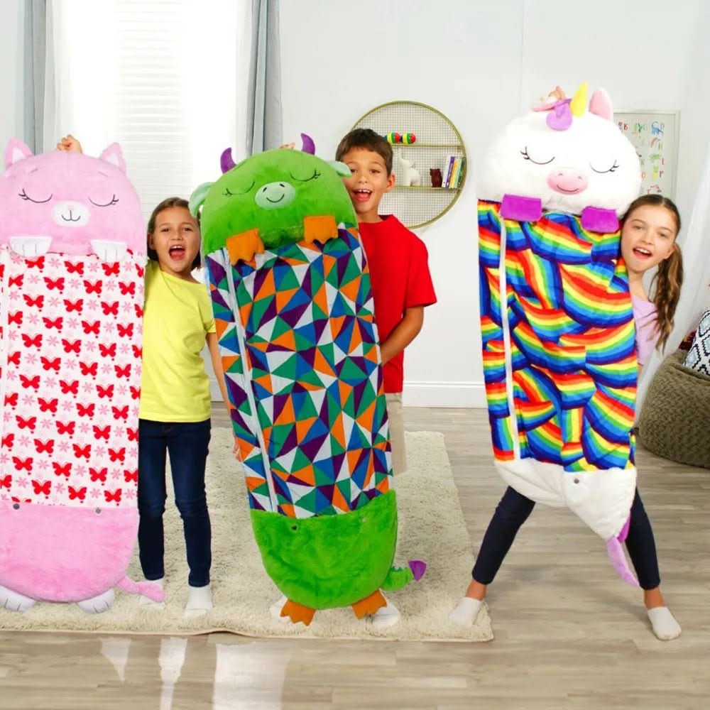Kinderslaapzak Lichtgewicht 2-in-1 Knuffel en Speelgoed met Dierenmotieven 1