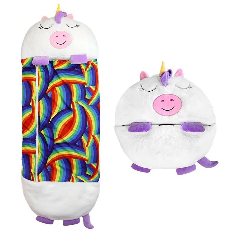 Kinderslaapzak Lichtgewicht 2-in-1 Knuffel en Speelgoed met Dierenmotieven 5