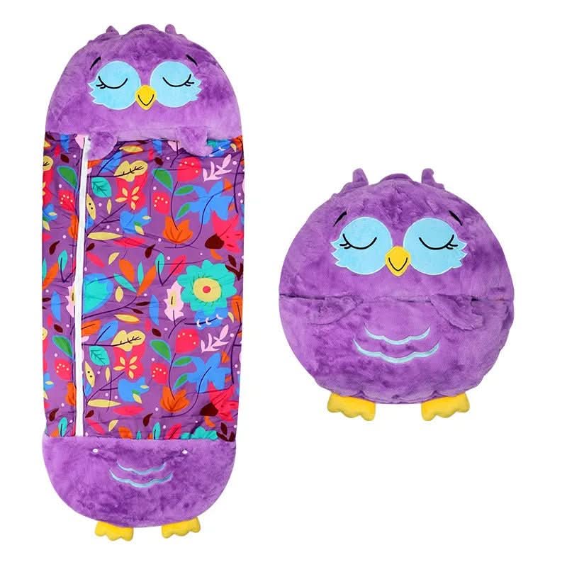 Kinderslaapzak Lichtgewicht 2-in-1 Knuffel en Speelgoed met Dierenmotieven 6