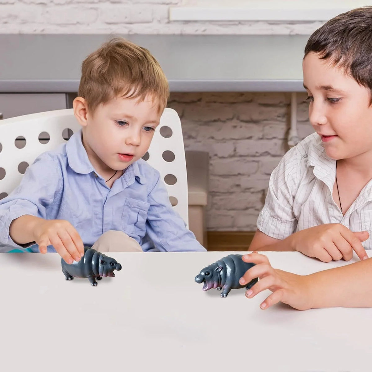 Kinderspeelgoed Nijlpaardfiguur Realistisch Ontwerp 2