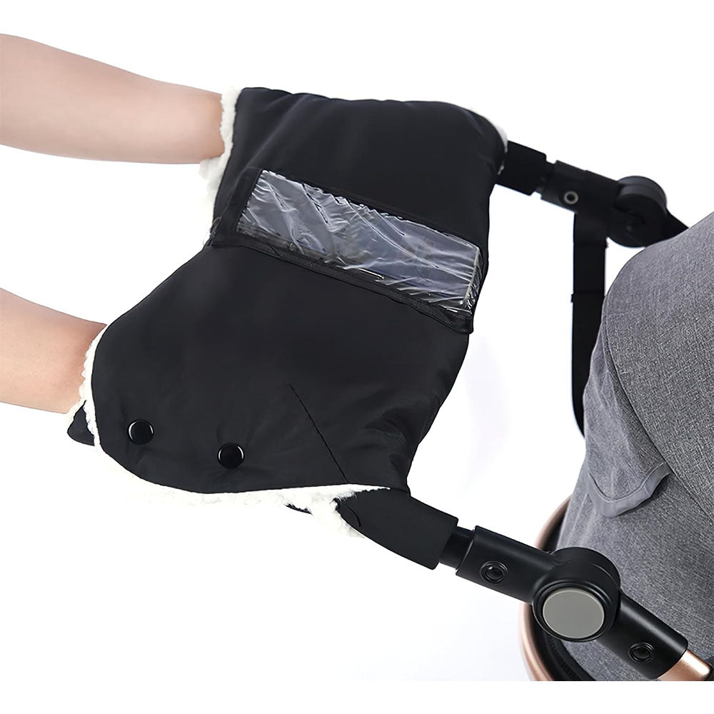 Kinderwagenhandschoenen Winterweer Met Fleecevoering en Gsm-Zakje 0