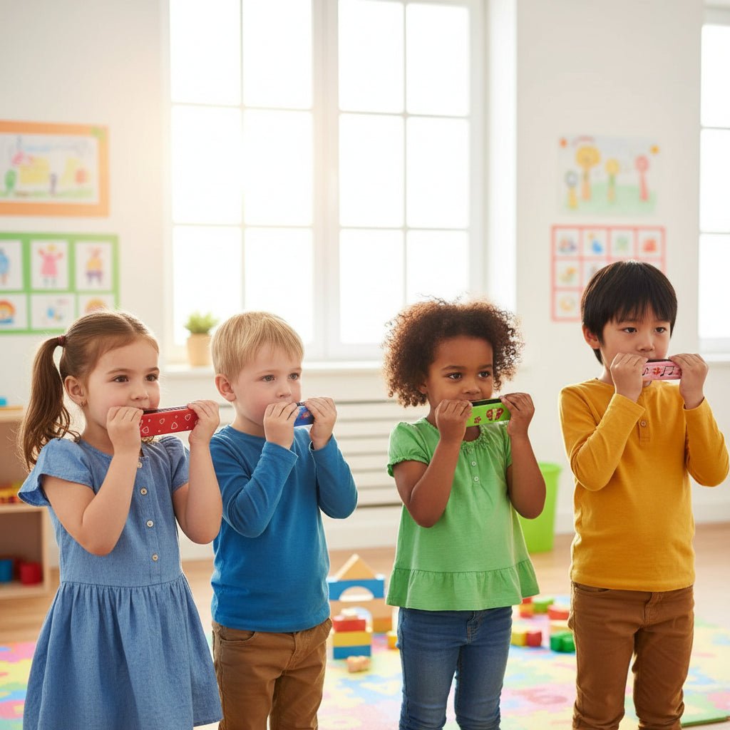 Kindvriendelijke Houten Mondharmonica voor Kleine Muzikanten 3