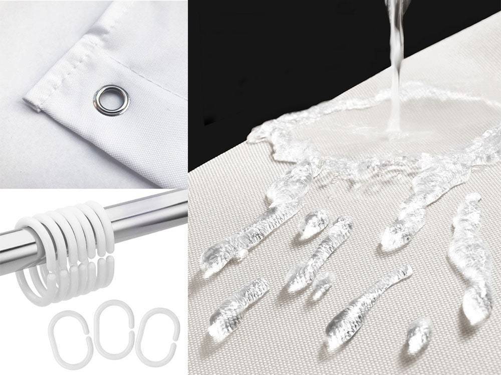 Klassiek Douchegordijn Lichtgroen voor Moderne Badkamer 1