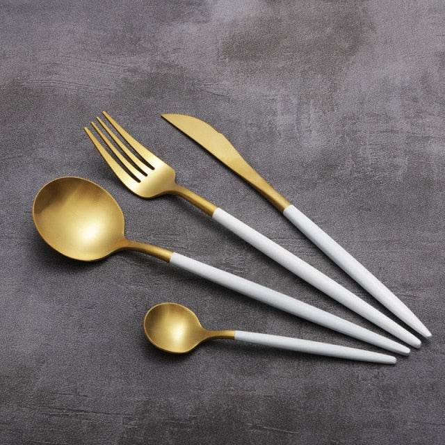 Kleurrijke Keukenbestekset 4-delig Modern Design 14