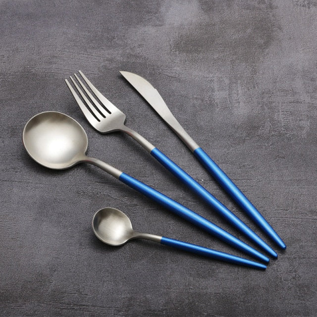 Kleurrijke Keukenbestekset 4-delig Modern Design 8