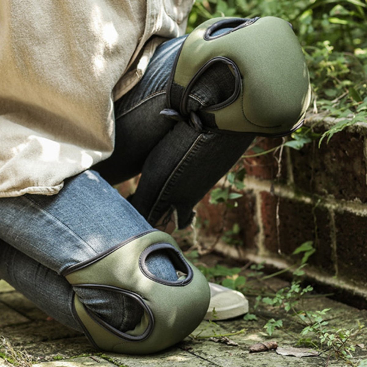 Kniebeschermers voor Tuinieren Ergonomisch Met Verstelbare Bandjes 0